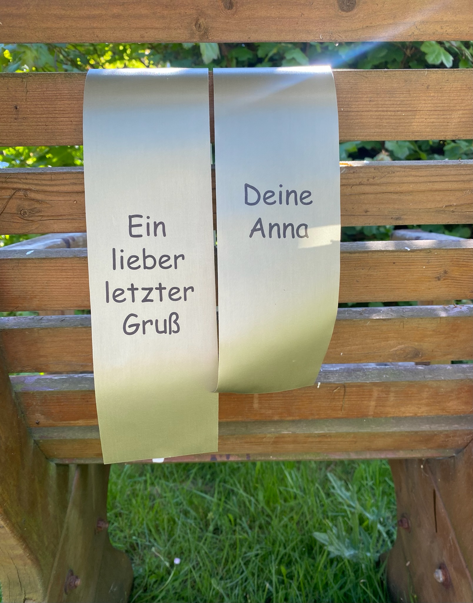 *Trauerschleifen* schilf - Text 