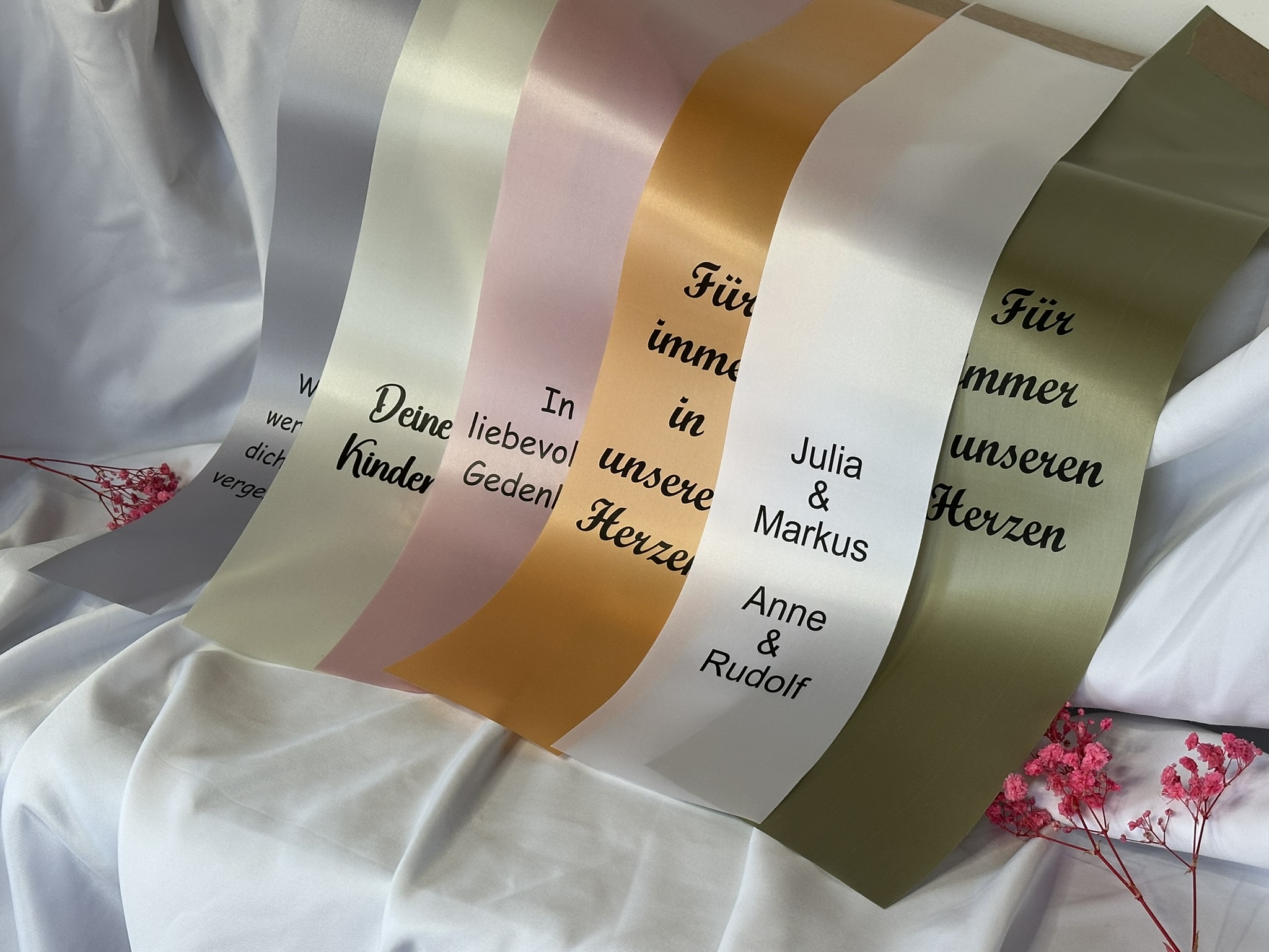 *Trauerschleifen* 100 mm breit 2-er Set