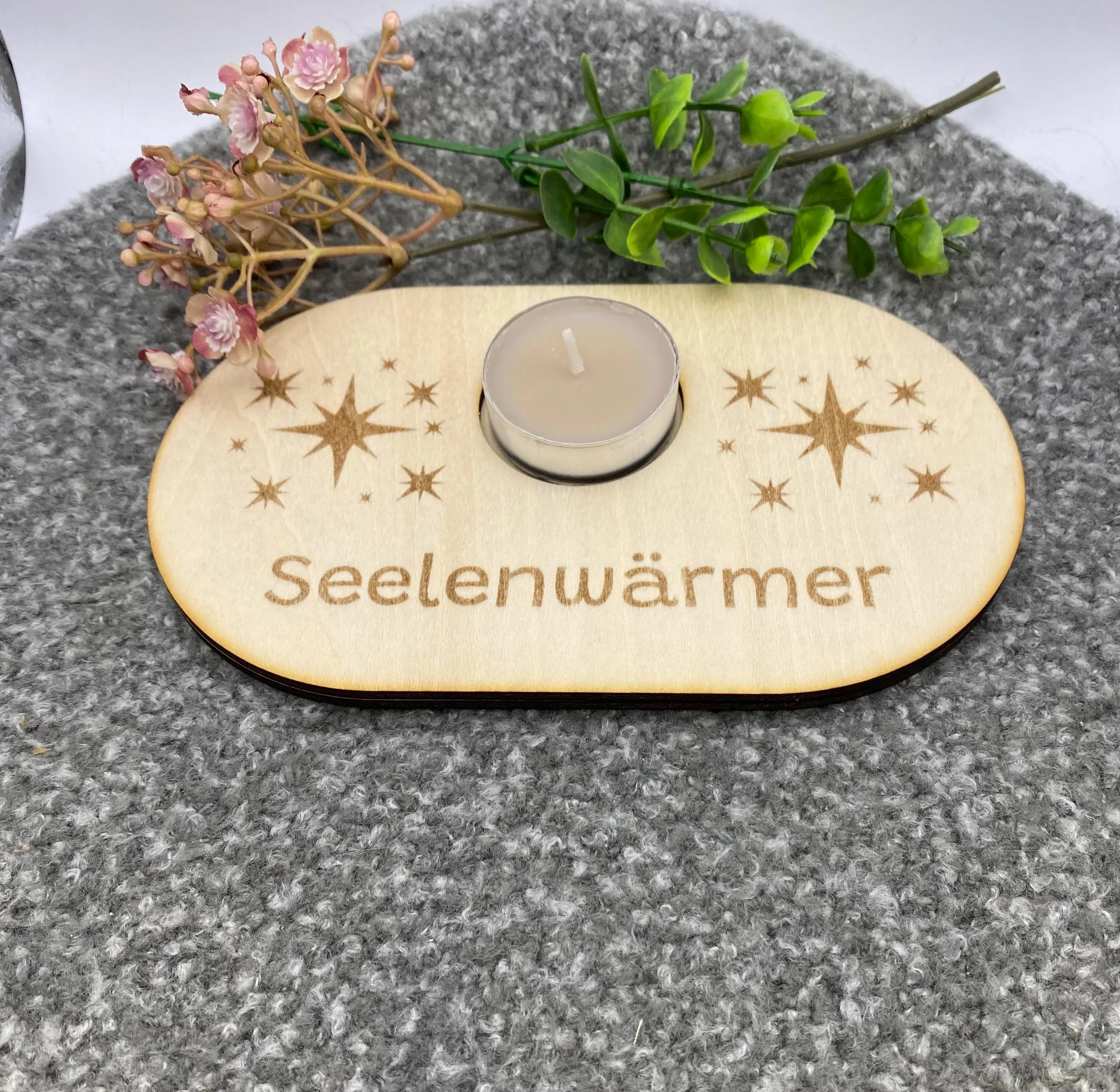Kerzenhalter „Seelenwärmer“ / Halter für Teelicht