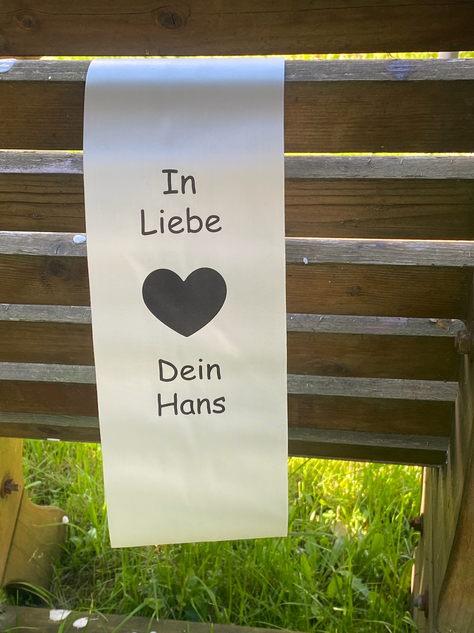 *Trauerschleifen* creme - Symbol