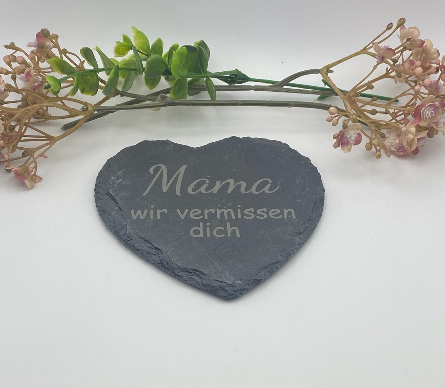 Schieferherz Trauer *Mama*   